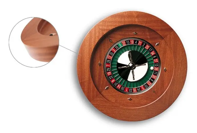 roulette bin Montecarlo 50 cm mahogny brun