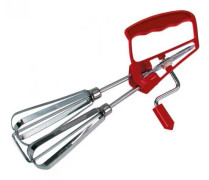 vispad visp 27 x 16 cm röd/vitt stål