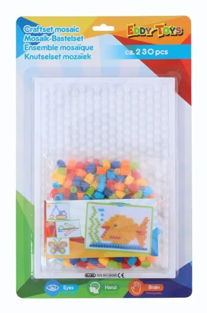 infoga mosaik 230 delar 19 cm flerfärgad