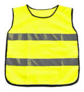 säkerhetsvästar junior polyester gul