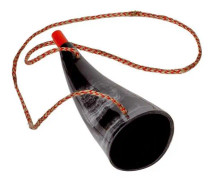 horn vikingehorn 17 cm svart