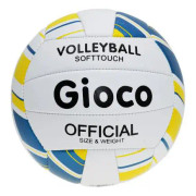 volleyboll soffttouch Gioco 20 cm PVC vit/blå/gul