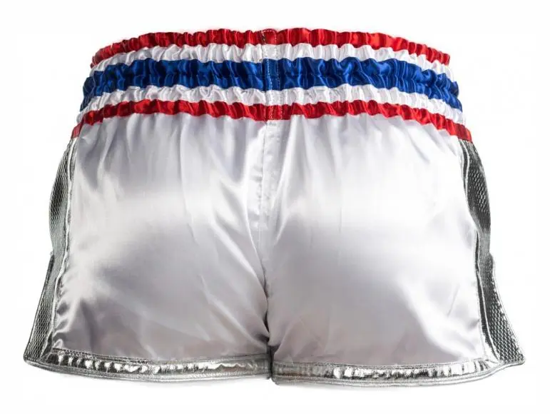 kickboxning byxor Muay Thai Diamond män vita storlek M