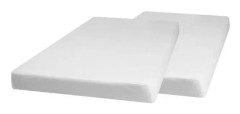 molton -passformslakan 70 x 140 cm bomullsvit 2 delar