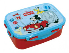 matlåda Mickey Mouse junior 2-delad blå/röd