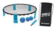 Roundnet Set 90 cm polyester blå/svart 6 delar