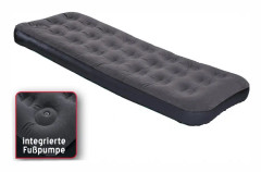 luftmadrass 1-person med fotpump 191 x 75 x 22 cm
