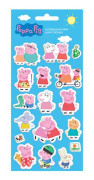 klistermärke Peppa Pig junior 10 x 22 cm papper blå