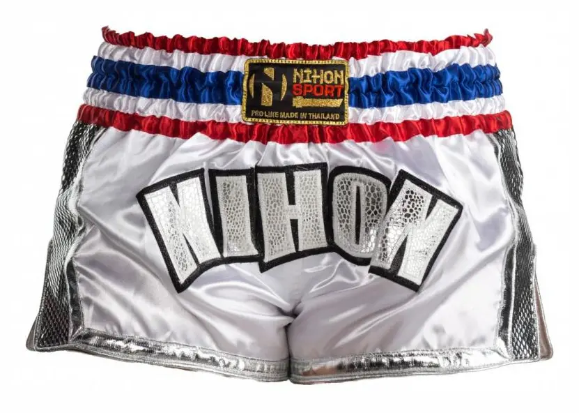 kickboxning byxor Muay Thai Diamond herr vita storlek XL