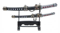 samurai sword boys 24 cm svart 3-delat