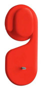 schampoflaskehållare 8 cm polypropylenvit 2 delar