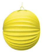 lampion 20 cm papper gul