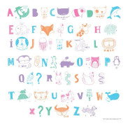 lightbox brevset 6,5 cm pastell 69 delar