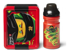 lunchuppsättning Ninjago junior 17 x 13,5 s röd/grön 2-delad