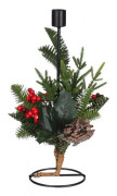 julljusstake Patton 30 x 15 cm metall svart