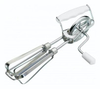 visp roterande 27,5 cm rostfritt stål silver/vit