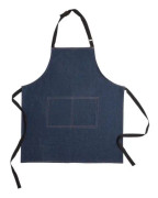 förkläde Denim 80 cm bomull mörkblå en storlek
