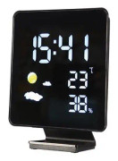 väderstation 13,7 x 17,3 x 4,9 cm lcd svart