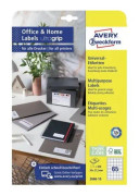 Avery-Zweckform 3666-10 Universaletiketter 38 x 21.2 mm Papper Vit 650 st Permanent Bläckstråleskrivare, Laser, Laser,