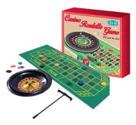 casino hasardspel roulette spel 29,5 x 33,5 cm grönt/svart