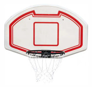 basketbräda 90 x 60 cm polyeten 45 cm vit/röd