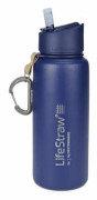 vattenflaska Lifestraw Go rostfritt stål 710 ml grå