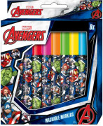 markörer Avengers blå/vit 8 st