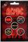 AC/DC Button Badge PWR UP Band Logo Official 5 x Pin Button One Size