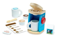 Melissa & Doug MELISSA Kaffebryggare i trä med tillbehör i en låda 19842