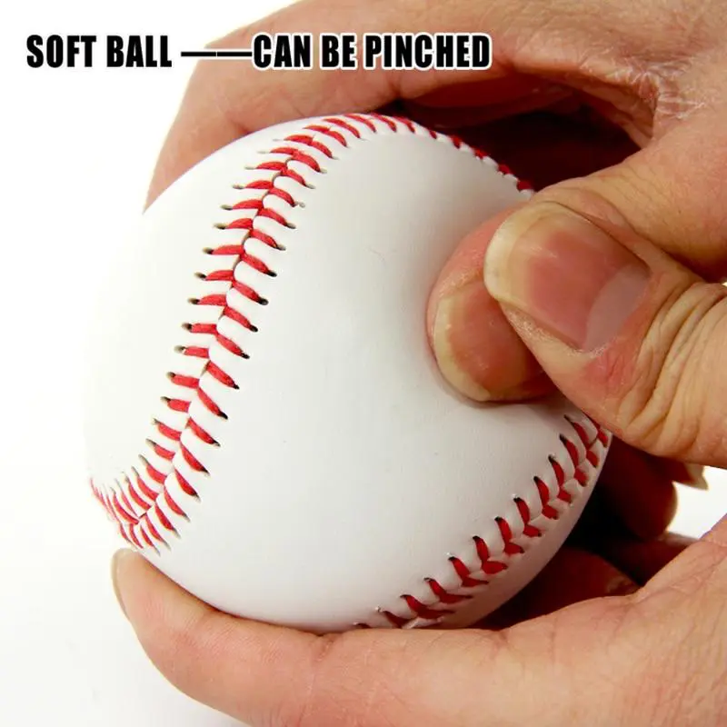 No. 9 Softball Hardball Training Handgjorda bollar Fitness produkter Vit säkerhet Kid Baseballs Män Practice Team Game Diameter 7cm