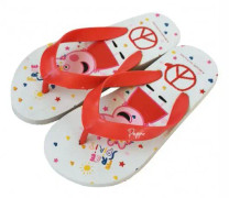 flip flops Peppa Pig junior PVC vit/röd storlek 30