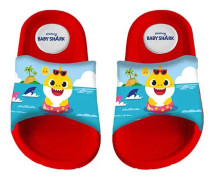 badtofflor Baby Shark junior EVA röd storlek 24