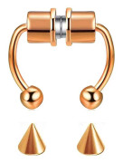 Magnetisk Fake Näsring Septum Näspiercing Roséguld