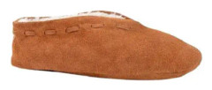 tofflor junior mocka/ull cognac storlek 33