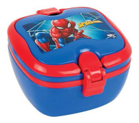 brödbehållare Spider-Man 2,5 liter PVC blå 3-delad