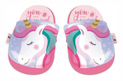 barn tofflor Unicorn flickor polycotton rosa storlek 32/33