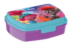 matlåda Trolls 2 junior 17 x 14 cm lila/blå
