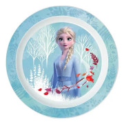 tallrik Frozen II tjejer 22 x 1,7 cm blå/vit