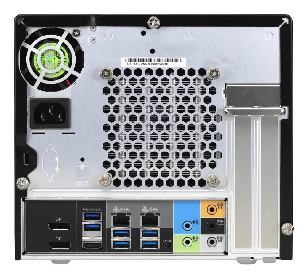 Shuttle XPC Barebone, s1151, 2xGBLAN, 4x3,5", 500W PSU, svart