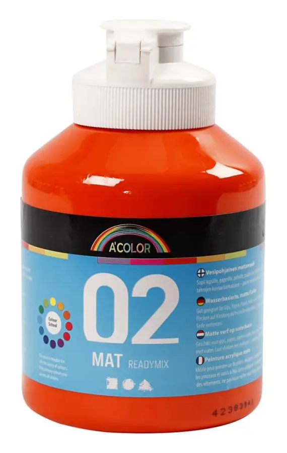 School acrylic paint matte