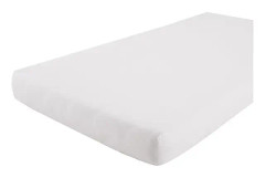 monterad plåt vagga junior 80 x 40 cm bomull vit