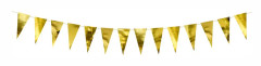 Vimpelgirlang Guld Metallic