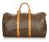 Pre-owned Louis Vuitton Monogram Keepall Bandouliere 50 Brown