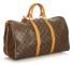 Pre-owned Louis Vuitton Monogram Keepall Bandouliere 50 Brown