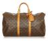 Pre-owned Louis Vuitton Monogram Keepall Bandouliere 50 Brown