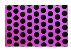 Oracover 41-014-071-002 Strykfilm Fun 1 (L x B) 2 m x 60 cm Neonpink-svart (fluorescerande)
