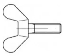 TOOLCRAFT 1060602 Vingskruvar M8 20 mm DIN 316 Rostfritt stål A2 10 st