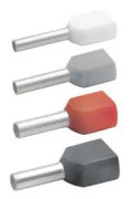 Klauke 87110 Dubbla ändhylsor 1 mm² Röd 1000 st
