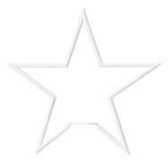 Tindra Star Matt Vit 35cm