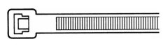 Qbulk Buntband 4,8x250mm, 100 st, natur